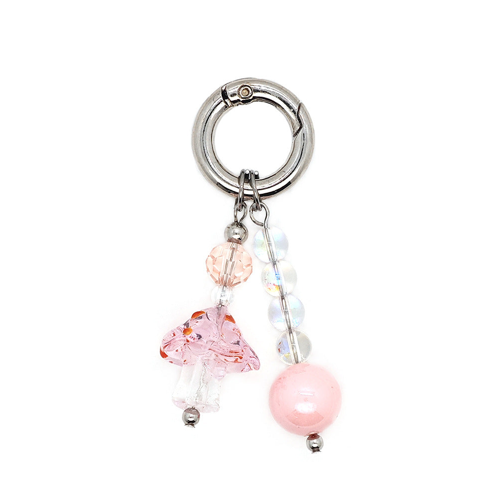 Wholesale Street Dopamine Colorful Beaded Keychain
